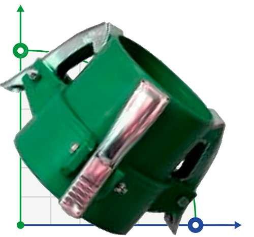 Kupplung für 114 mm PVC-Rohr Ø110 Außengewinde (dunkelgrün)