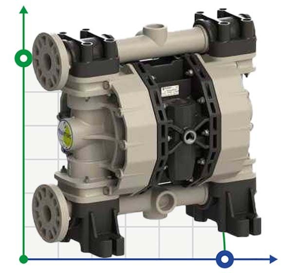 PHOENIX P500 PP HYTREL+PTFE ATEX пневматический мембранный насос