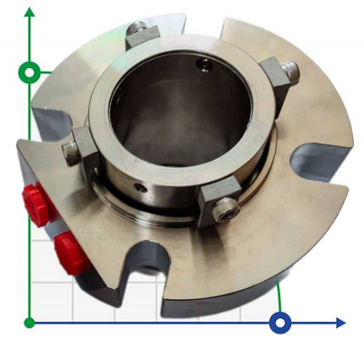 Uszczelnienie kompaktowe do mieszalnika R-BED 48, SIC/SIC/CAR/SIC/VITON, M/316