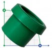 Kupplung für 114 mm PVC-Rohr Ø110 Innengewinde (dunkelgrün)