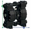 Пневматичний мембранний насос плавикової кислоти PHOENIX P252 PVDF SANTOPRENE+PTFE, 250 л/хв