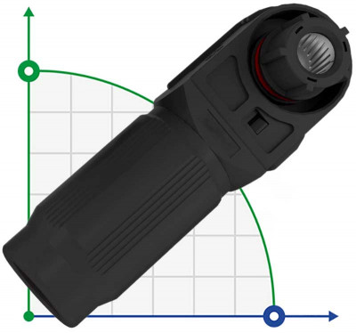 JC-CN06-W-03, 120А, 1000V DC, 25мм² штекер для систем накопления энергии, черный