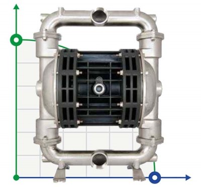 Пневматический мембранный насос BOXER 251 AISI 316  IB251-A-HTTAT--