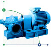Double Suction Split Case Pump 1D 1250-125b, 132 kW, 1000