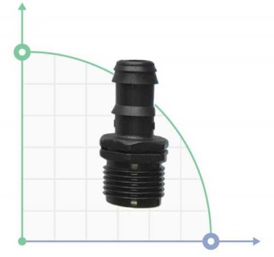 Tuyau de sortie 16mm 1/2"