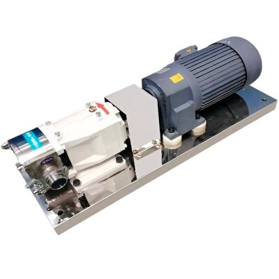Nockenpumpe für Joghurt, Marmelade und Speiseeis CYB1.6-2Y, 1,6 m³/h, 0,6 MPa, 1,1 kW, 400 U/min, 380 V, 50 Hz, AISI 304, Clamp-Anschluss