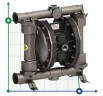PHOENIX P252 AISI316 HYTREL+PTFE pneumatic diaphragm pump for nitric acid, 250 l/min