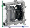 PHOENIX P252 AISI316 HYTREL+PTFE pneumatic diaphragm pump for nitric acid, 250 l/min