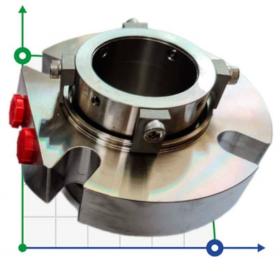 Uszczelnienie kompaktowe R-BED 60, SIC/SIC/CAR/SIC/VITON, M/316