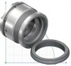 Высокотемпературное торцевое уплотнение R-609 100, SIC/SIC, GRAFOIL, AM350/316