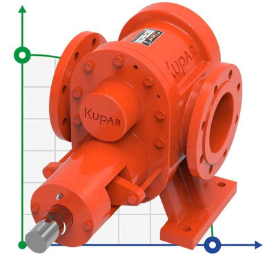 Pompa zębata Kupar KHP 4 cal do dżemu, 7,5-75 m3/h