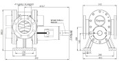 Pompe à engrenages Kupar KHP 4 pouce pour confiture, 7,5-75 m3/h
