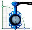 PN16 DN40 Butterfly valve, cast iron body, AISI 304 disc, Seat EPDM