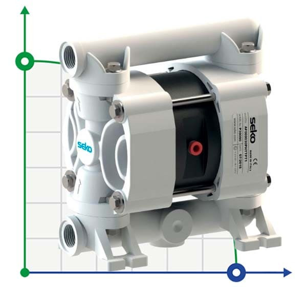 SEKO Duotek AF30 POM Pneumatische Membranpumpe