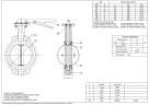 PN16 DN50 Затвор дисковый поворотный Баттерфляй, чугунный корпус, диск AISI 304, Seat EPDM