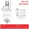 ADV 150/ΡΡ/2000/5.5HP/2800/BSP - вертикальний відцентровий насос