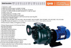 Pompa do kwasu siarkowego QHB-G-75072EAL-SSH5V38AGABS-3801, GFRPP, odśrodkowa, samozasysająca, 970 l/min, 27 m, 5,5 kW, 380 V