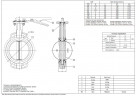 PN16 DN65 Задвижка Баттерфляй, чугунный корпус, диск AISI 304, Seat EPDM