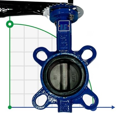 PN16 DN65 Butterfly valve, cast iron body, AISI 304 disc, Seat EPDM