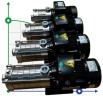 Насос для систем водоснабжения DW(S)5-60/110, AISI304, 380V/50Hz горизонтальный многоступенчатый