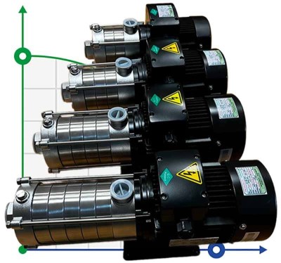 Насос для систем водопостачання DW(S)5-60/110, AISI304, 380V/50Hz горизонтальний багатоступеневий