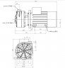 Horizontal centrifugal pump MB 80 PVDF TS-VITON MB080FC-TSVM