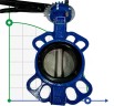 PN16 DN80 Задвижка Баттерфляй, чугунный корпус, диск AISI 304, Seat EPDM