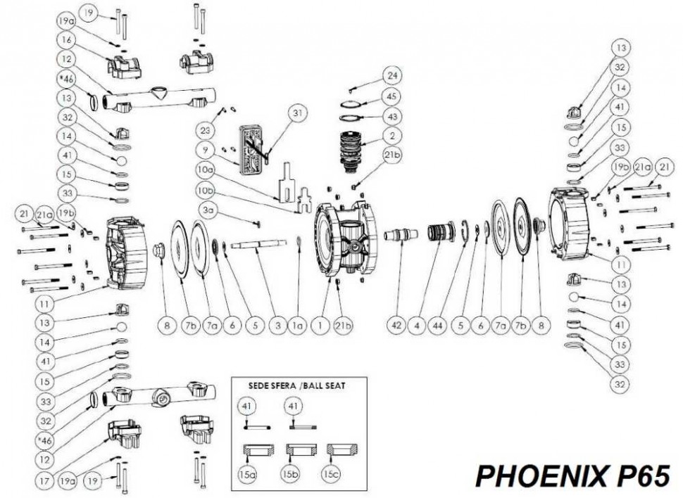 Стопорное кольцо центрального блока, STEEL, PHOENIX P65, P100, P101, P160, P250