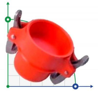 5 pulg. - Tapa de Ø125 mm con conector macho