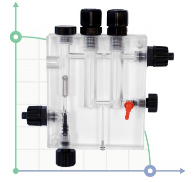 Uchwyt elektrody ETATRON podwójny z czujnikiem przepływu