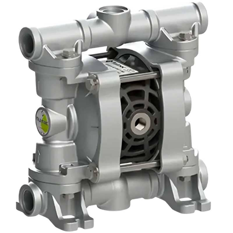 Пневматический мембранный насос для щелочи PHOENIX P30 ALU SANTOPRENE+PTFE, 35 л/мин