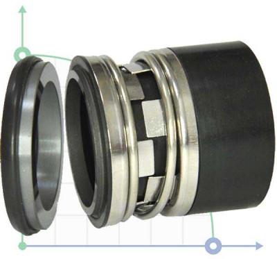 Механическое уплотнение R-2100N 55, CAR/SIC, VITON, 304
