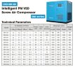 Інтелектуальний гвинтовий повітряний компресор PM VSD серії DМ з подачею повітря 1,0-43 м3/хв, потужністю 7,5-250 кВт, робочим тиском 0,7-1,3 МПа