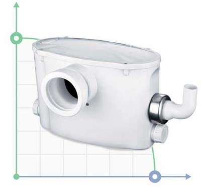 Станция канализационная 0.37кВт Hmax 6.5м Qmax 80л/мин LEO (776911)