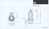 Dreno BIC 40-2/056 M submersible pump with two-channel impeller