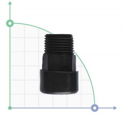 Редуктор напірної форсунки для насосного інжектора R.M-1/2 дюйма, R.H-3/8 дюйма