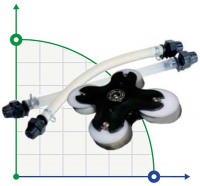 Kompletter Schlauch + Rollenhalter 3,2x9,6 mm Santoprene