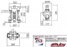 RUBY 140A-P-TAT-T pneumatic diaphragm pump