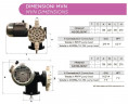 Мембранний насос-дозатор для змішувачів AQUA MVB, AISI 316L 110 л/год, 6 бар, 0,37 кВт, 380В
