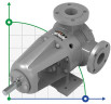 Kupar KIP Zahnradpumpe 2 Zoll-C, AISI 316, 2,5-14 m3 / h für viskose chemische Produkte