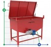 Feeding hopper for chips with a volume of 2.0 cubic meters