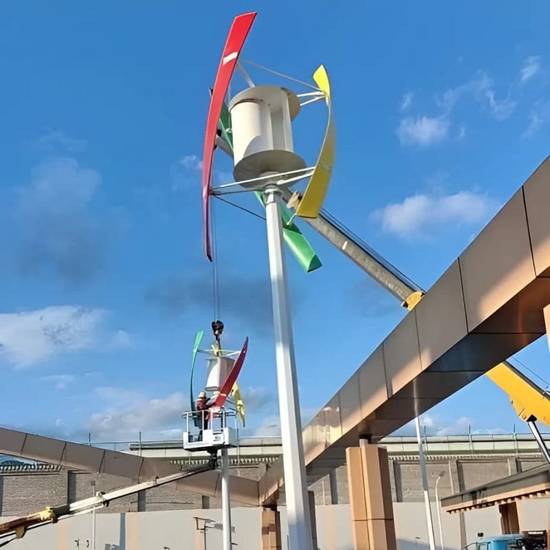 X-Typ-Windkraftanlage RX-XV10K 10 kW vertikal