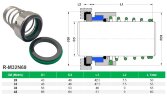 Механическое уплотнение R-M32N69 38, CAR/SIC, VITON, 304 для центробежных насосов ETA KSB SY, SYA, SYN, SYT