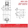 ADV 155/ΡΡ/1500/7.5HP/2800/BSP vertical centrifugal pump