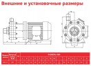 ADM 15 PVDF/TF/2HP/2800RPM pump with the magnetic coupling