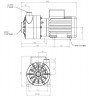 Horizontal centrifugal pump MB 100 PVDF TS-VITON MB100FC-TSVM
