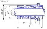 Uszczelnienie mechaniczne do pompy Grundfos HQQE CR/CRN/CRI-1/3/5 Nr art. 96455086