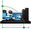 Générateur diesel industriel XHYW-600GF avec ATS, moteur Weichai 700kVA, 600kW, 380V/50HZ type ouvert