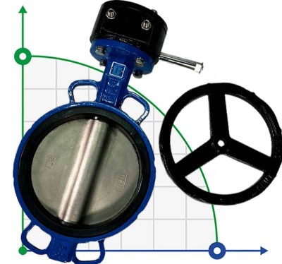 PN16 DN200 Butterfly valve, cast iron body, AISI 304 disc, Seat EPDM