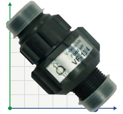 PVC-FPM ETATRON Probenahmeventil 1 1/2"